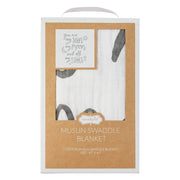 Mud Pie Baby Muslin Moon and Stars Swaddle