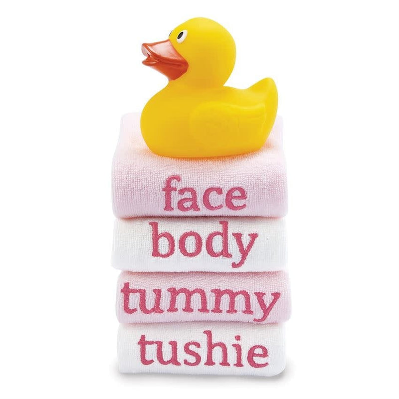 Mud Pie Baby My First Bath Washcloths Pink