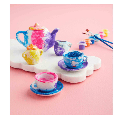 Mud Pie Baby PAINT YOUR OWN TEA SET