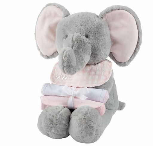 Mud Pie Baby PINK ELEPHANT GIFT SET