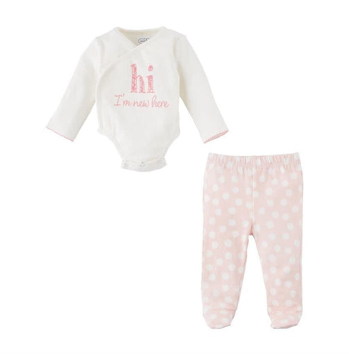 Mud Pie Baby PINK NEW HERE TWO-PIECE SET
