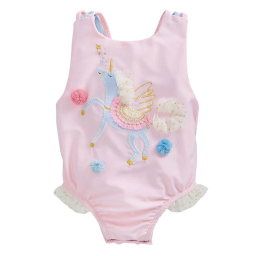 Mud Pie Baby PINK UNICORN SWIMSUIT