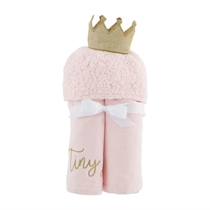 Mud Pie Baby PRINCESS BABY HOODED TOWEL