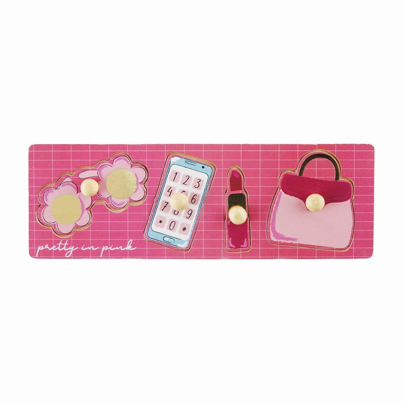 Mud Pie Baby Purse Knob Wood Puzzle