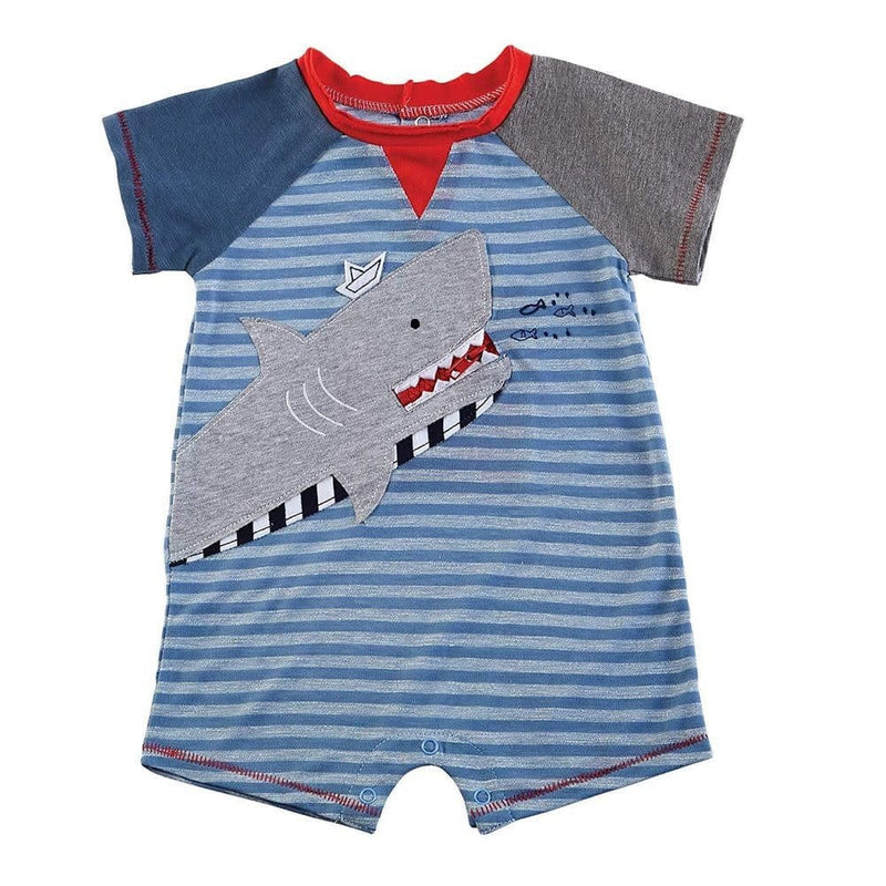 Mud Pie Baby SHARK SHORTALL - 3-6 Months