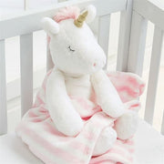Mud Pie Baby UNICORN PLUSH WITH BLANKET