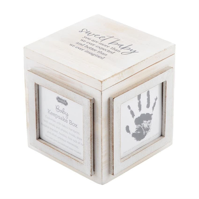 Mud Pie Baby WOODEN PHOTO KEEPSAKE BOX
