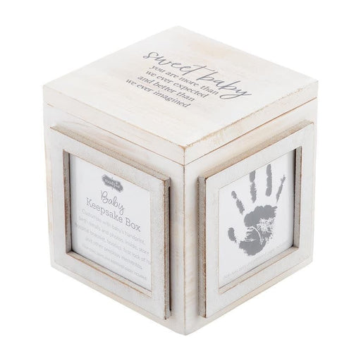 Mud Pie Baby WOODEN PHOTO KEEPSAKE BOX