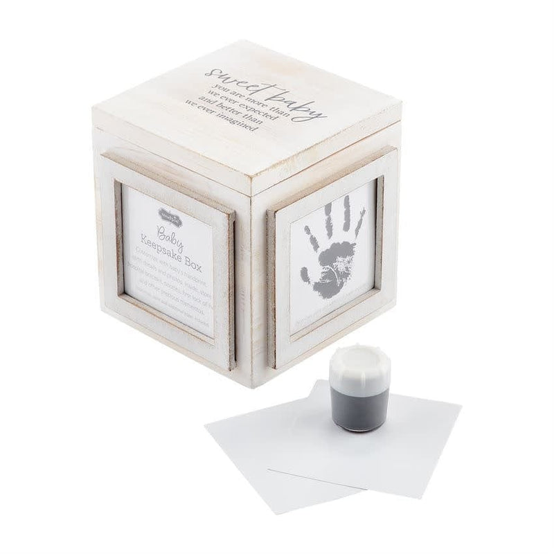 Mud Pie Baby WOODEN PHOTO KEEPSAKE BOX