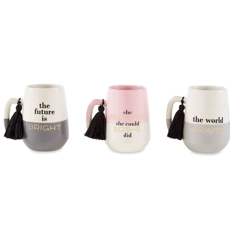 Mud Pie BRIGHT GRAD DUAL TONE MUG