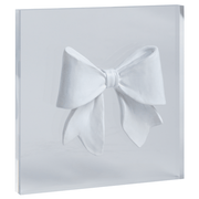 Mud Pie Decor Mud Pie Chunky Bow Intaglio Plaque