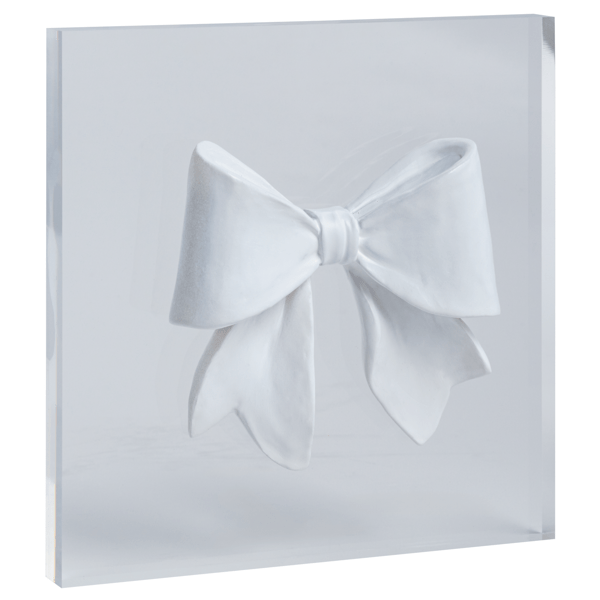 Mud Pie Decor Mud Pie Chunky Bow Intaglio Plaque