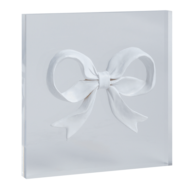 Mud Pie Decor Mud Pie Thin Bow Intaglio Plaque