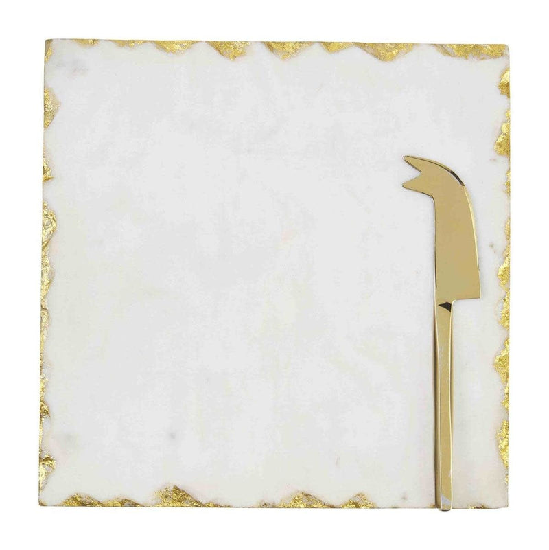 Mud Pie GOLD EDGE CHEESE SET