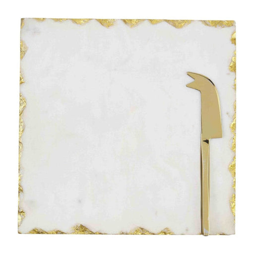 Mud Pie GOLD EDGE CHEESE SET