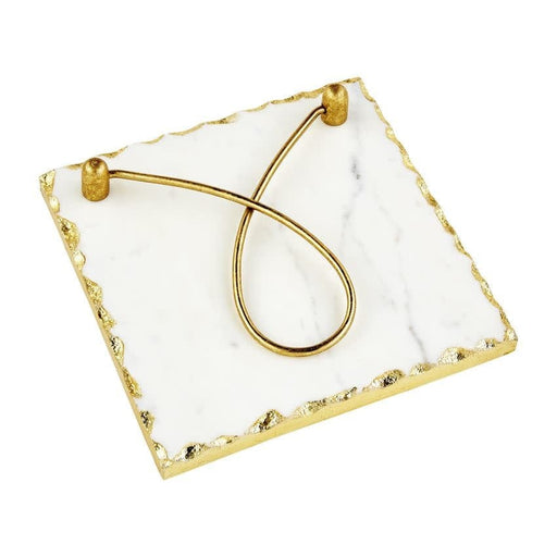 Mud Pie Gold Edge Napkin Holder