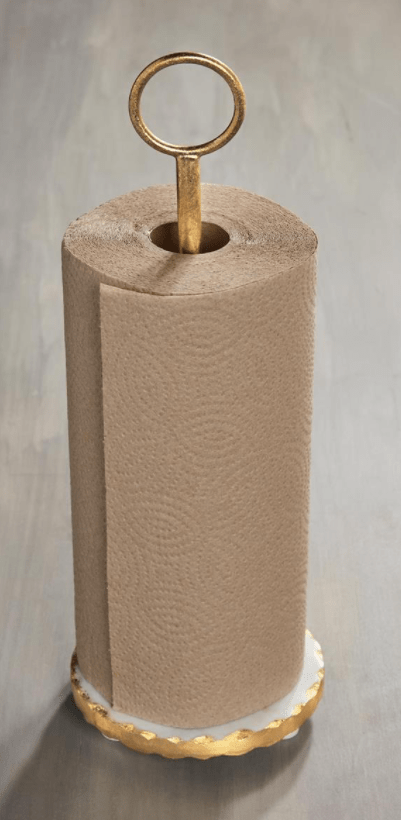 Mud Pie Gold Edge Paper Towel Holder