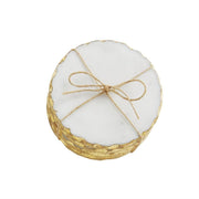 Mud Pie Gold Marble Foil Coaster Set