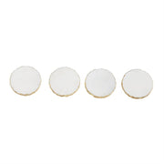 Mud Pie Gold Marble Foil Coaster Set