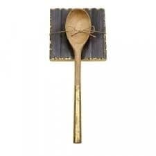 Mud Pie Gray Marble Spoon Rest Set