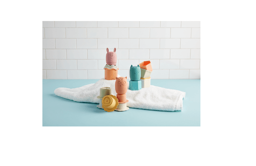 Mud Pie Green Stacking Cup Bath Set