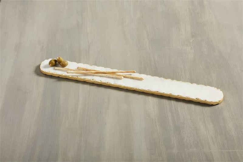 Mud Pie Long Gold Marble Board