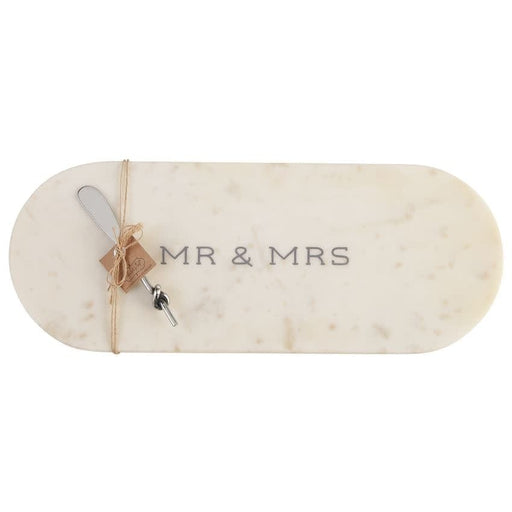 Mud Pie Mr. & Mrs. Marble Board Set