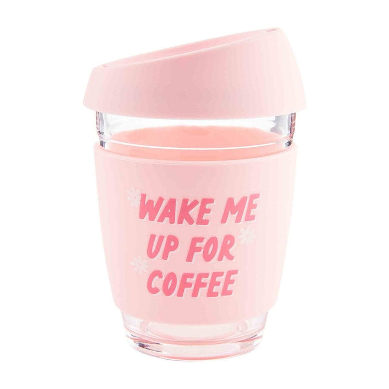 Mud Pie Mugs Glass Travel Mug Blush