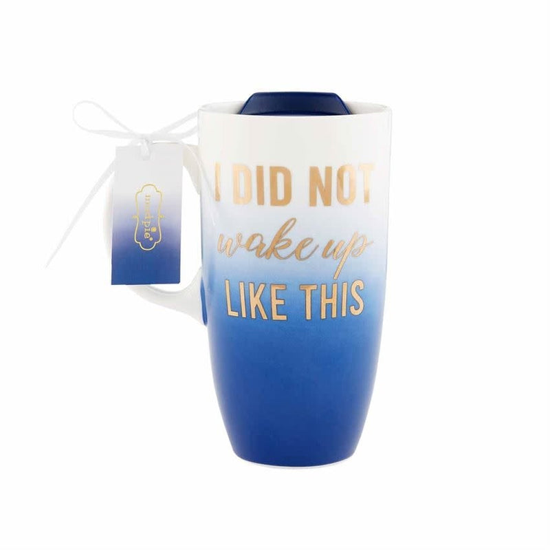 Mud Pie OMBRE TRAVEL MUG BLUE