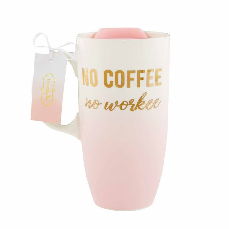Mud Pie OMBRE TRAVEL MUG BLUSH