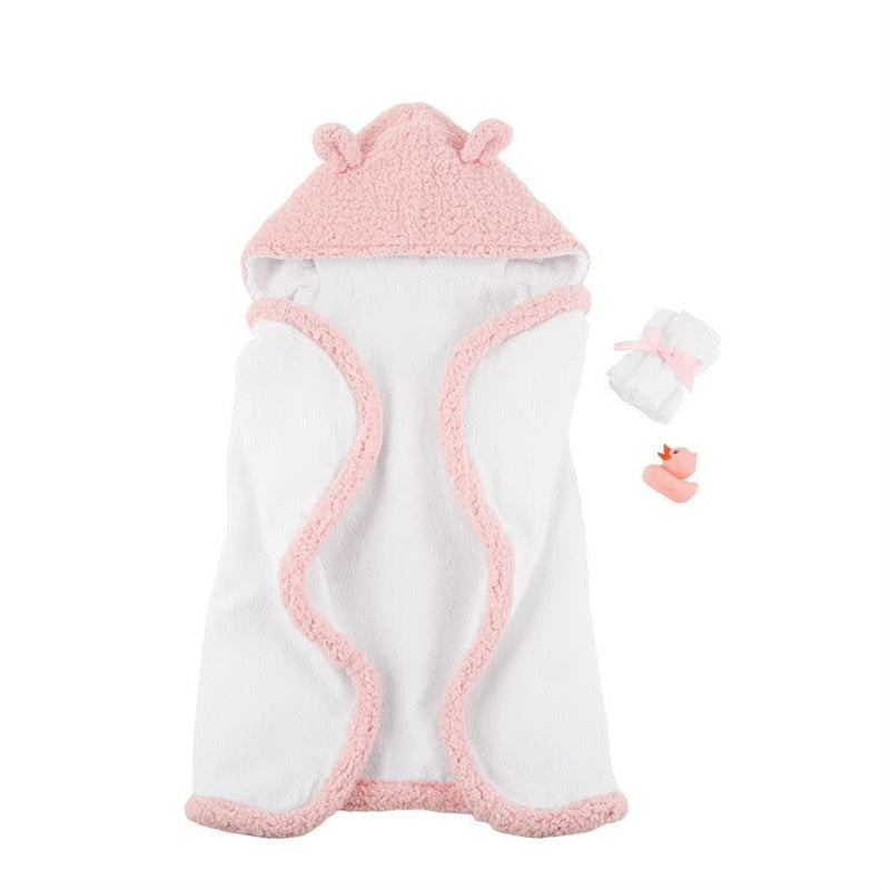 Mud Pie PINK BABY BATH TIME GIFT SET