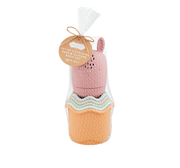 Mud Pie Pink Stacking Cup Bath Set