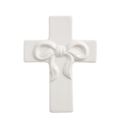 Mud Pie Religious Items Mud Pie Medium Bow Ceramic Cross