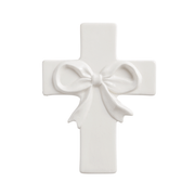 Mud Pie Religious Items Mud Pie Small Bow Ceramic Cross