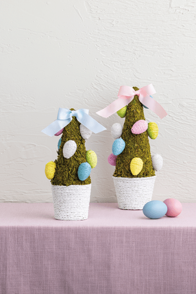 Mud Pie Spring Mud Pie Small Moss Easter Egg Tree