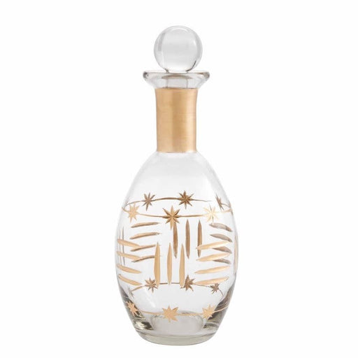 Mud Pie STARS ETCHED GLASS DECANTER