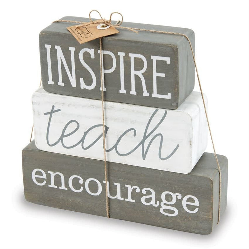 Mud Pie TEACHER BLOCK DECOR