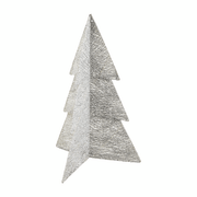 MudPie Christmas Silver Light up Glitter Tree