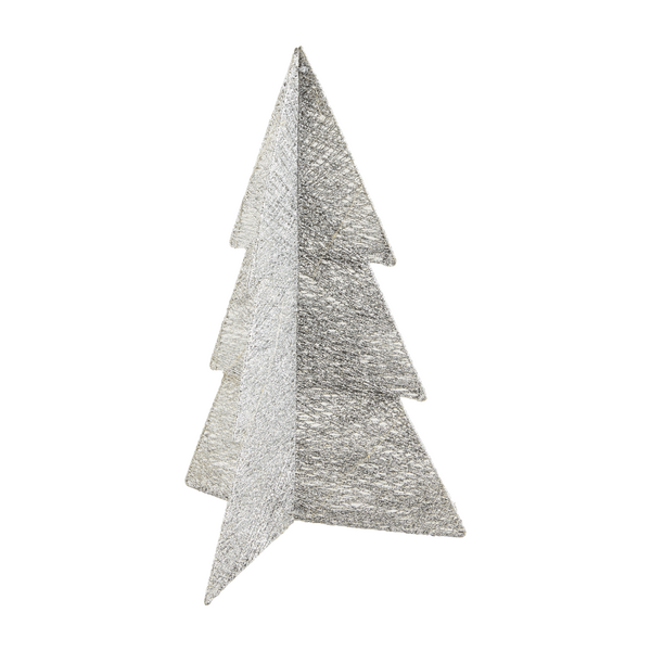 MudPie Christmas Silver Light up Glitter Tree