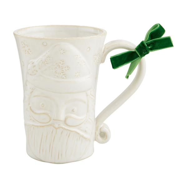 MudPie Mug White Santa Mug