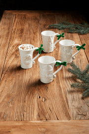 MudPie Mug White Santa Mug