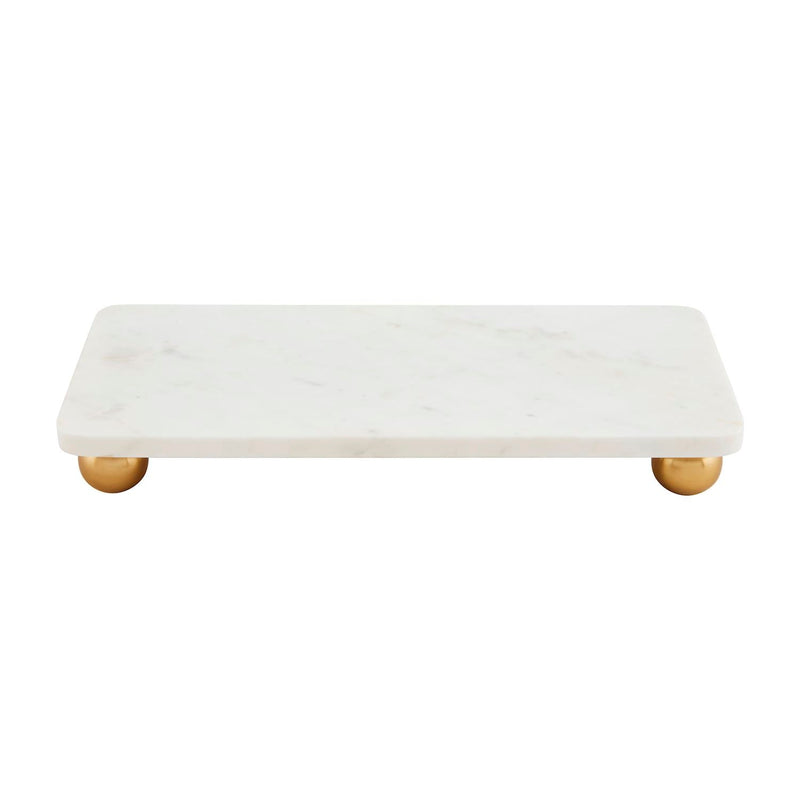 MudPie Platter Gold Footed Marble Board