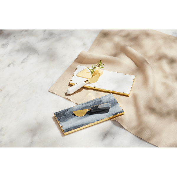 MudPie Serving Platter Gray Marble Everything Plate