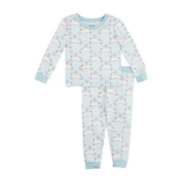 MudPie Unclassified Blue Bunny Toddler Pajamas