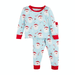 MudPie Unclassified Blue santa glow toddler pajama set -2T