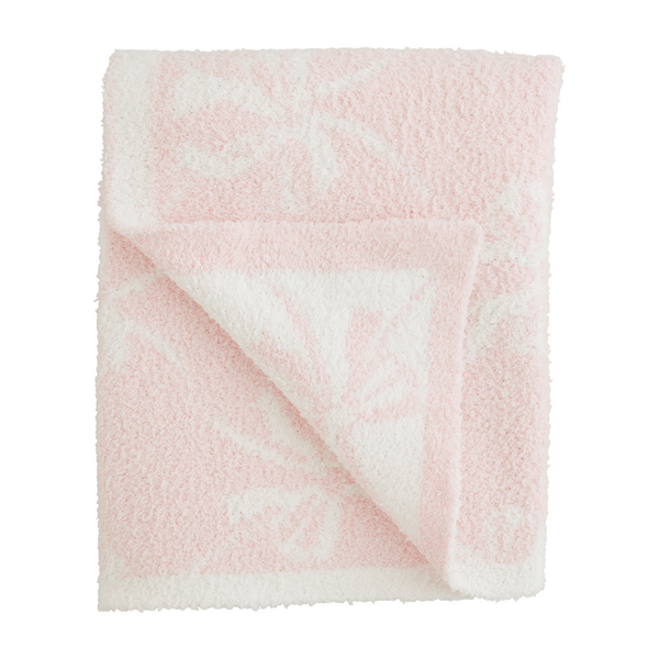 Mudpie Valentine Chenille Bow Blanket main image 1