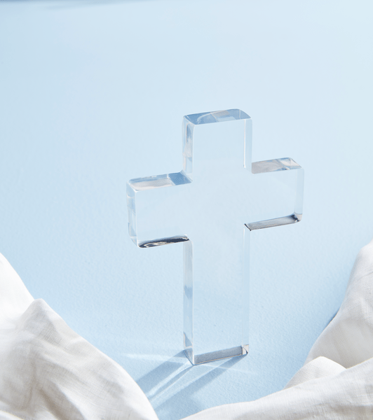 MudPie Unclassified Clear Resin Cross