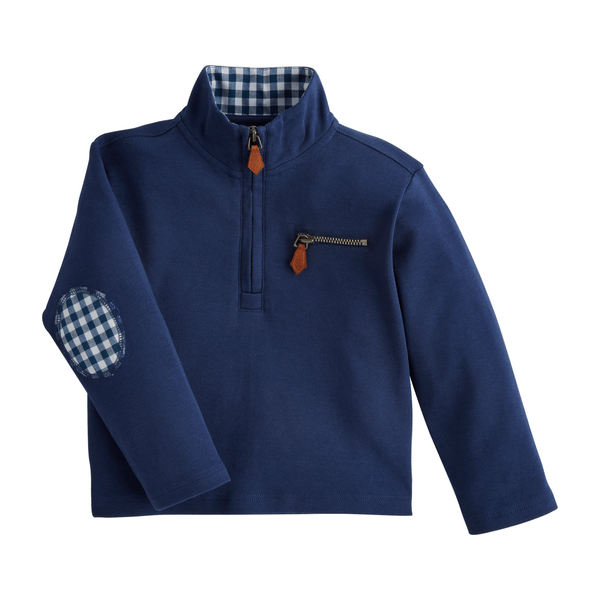 MudPie Unclassified Navy Quarter Zip - 12-18 Months