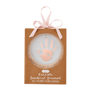 MudPie Unclassified Pink acrylic handprint ornament