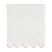 MudPie Unclassified Pink Scallop Chenille Blanket